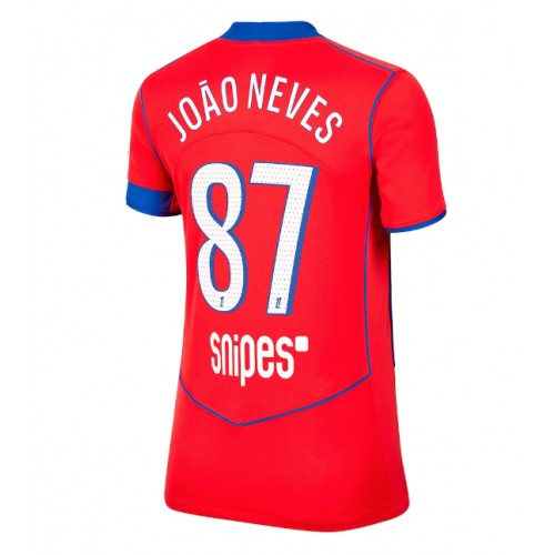 Ženski Nogometni dresi Paris Saint-Germain Joao Neves #87 Tretji 2025-26 Kratek Rokav